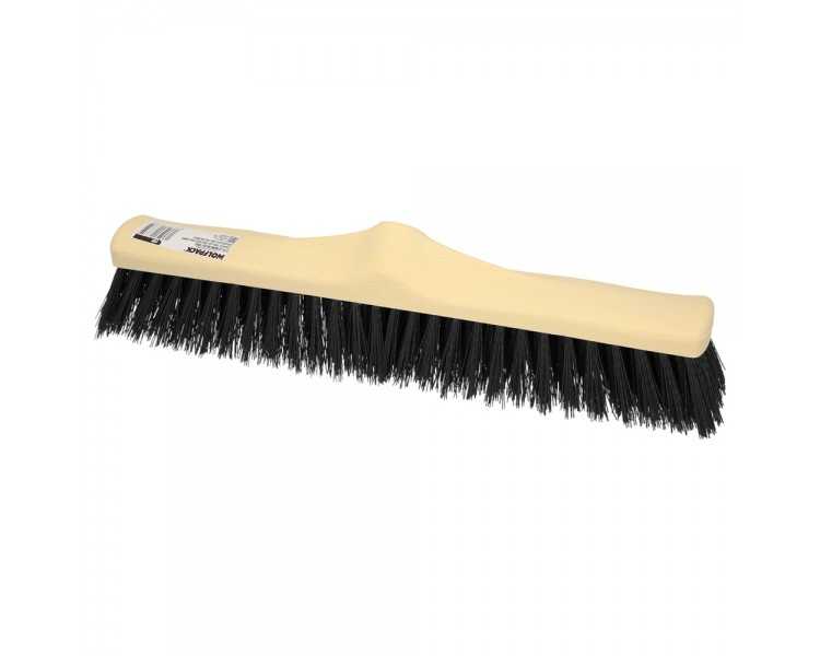 Cepillo Barrendero Industrial Fibra Rigida PVC. Soporte Polipropileno 50 cm. (Sin Mango)