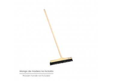 Cepillo Barrendero Industrial Fibra Rigida PVC. Soporte Polipropileno 50 cm. (Sin Mango)
