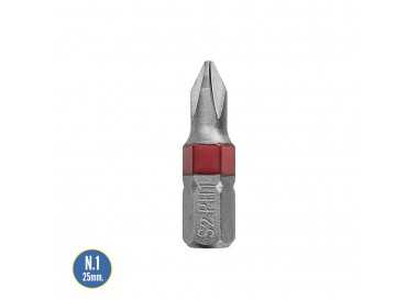 Puntas Largas Destornillador Phillips Nº 1 (2 Piezas). Acero S2 al Cromo Vanadio. Puntas Hexagonales, Destorpuntas,