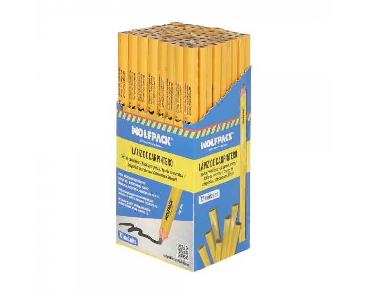 Lapiz Carpintero Standar Caja 72 Lapices. Marcador Carpinteria, Albañileria, Construcción.