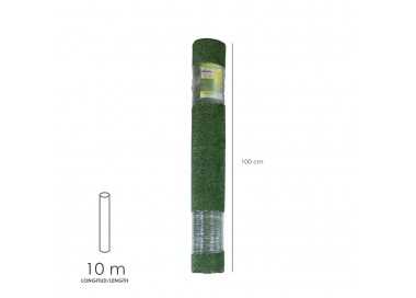 Cesped Artificial 7 mm. Rollo 1x10 mt. Césped Moqueta Para Interior y Exterior. Jardín, Terraza, Balcón. Uso Domestico