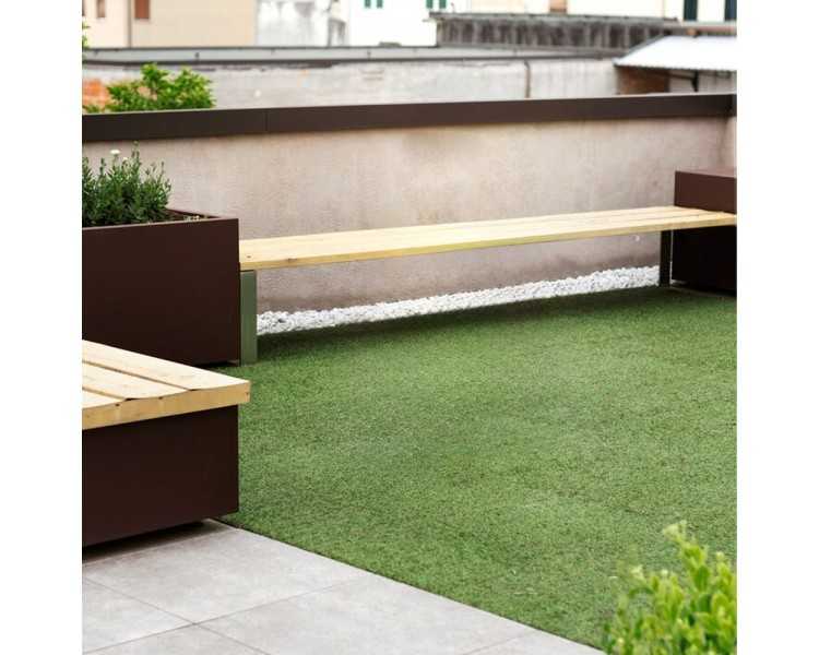 Cesped Artificial 7 mm. Rollo 1x10 mt. Césped Moqueta Para Interior y Exterior. Jardín, Terraza, Balcón. Uso Domestico