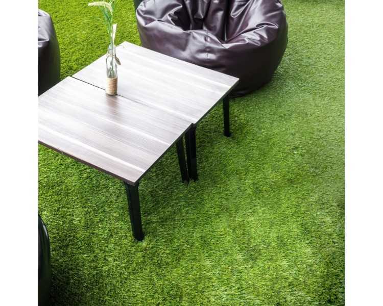 Cesped Artificial 33 mm. Rollo 2x10 metros. Césped Moqueta Para Interior y Exterior. Jardín, Terraza, Balcón. Uso Domestico