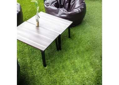 Cesped Artificial 33 mm. Rollo 2x10 metros. Césped Moqueta Para Interior y Exterior. Jardín, Terraza, Balcón. Uso Domestico