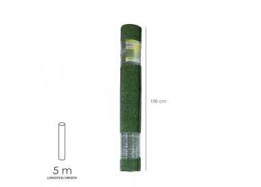 Cesped Artificial 7 mm. Rollo 1x5 metros. Césped Moqueta Para Interior y Exterior. Jardín, Terraza, Balcón. Uso Domestico