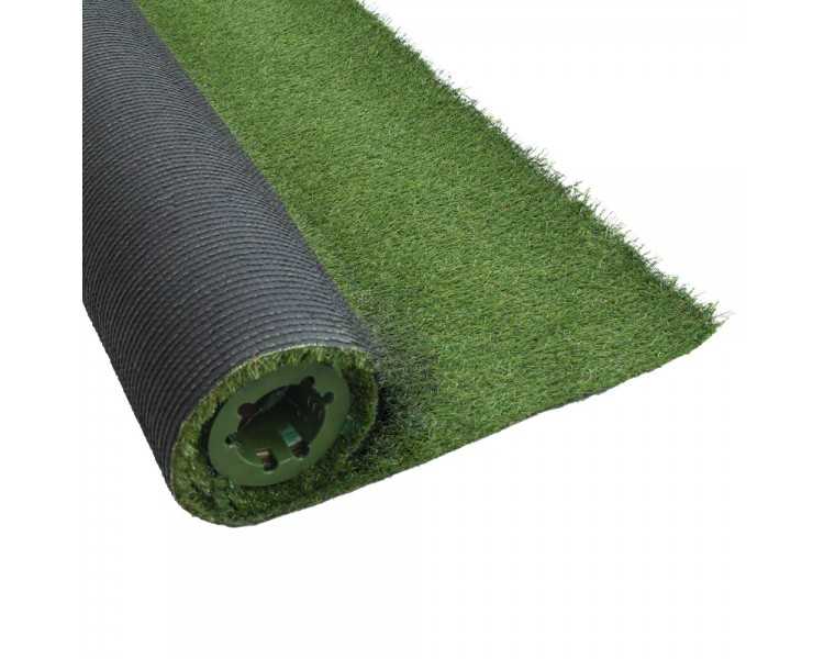Cesped Artificial 12 mm. Rollo 1x10 metros. Césped Moqueta Para Interior y Exterior. Jardín, Terraza, Balcón. Uso Domestico
