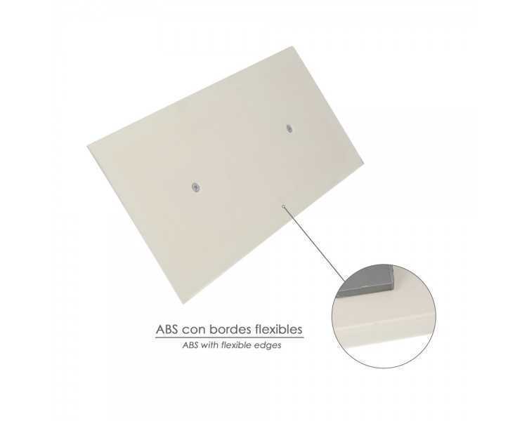 Llana / Talocha Con Mango de Plastico ABS Borde Flexible. Especial Lechadas. Base 280x140 mm. Mango Ligero y Ergonomico