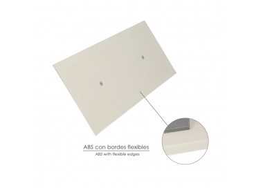 Llana / Talocha Con Mango de Plastico ABS Borde Flexible. Especial Lechadas. Base 280x140 mm. Mango Ligero y Ergonomico