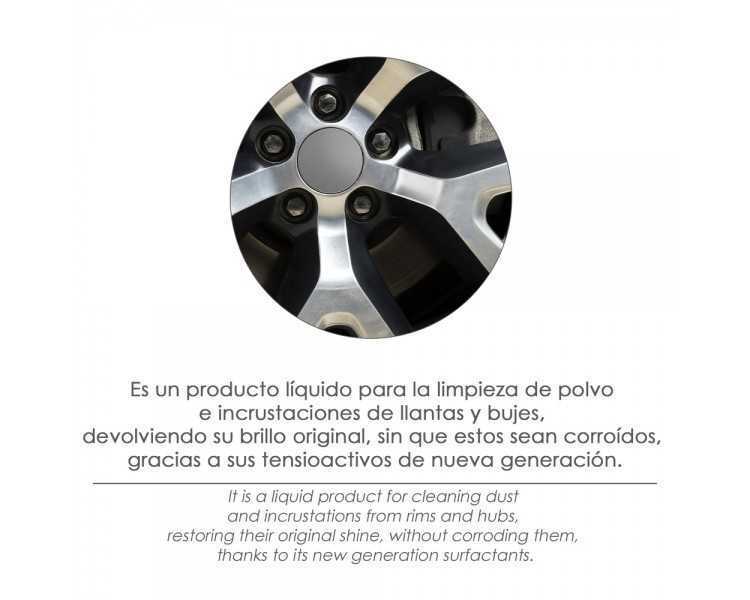 Limpiador Llantas Coche 750 Ml. Limpia Llantas Coche, Con Tensioactivos Que No Dañan Las Llantas