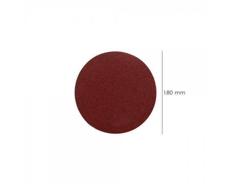 Lija Recambio Velcro Para Amoladora Ø 180 mm. grano 180 (10 Piezas)