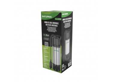 Bomba Aguas Limpias Sumergible Multietapa 1000 W. 5.200 lts/hora, Profundidad 7 Mts, Elevación 35 mts. Presion Max: 3,5 Bares