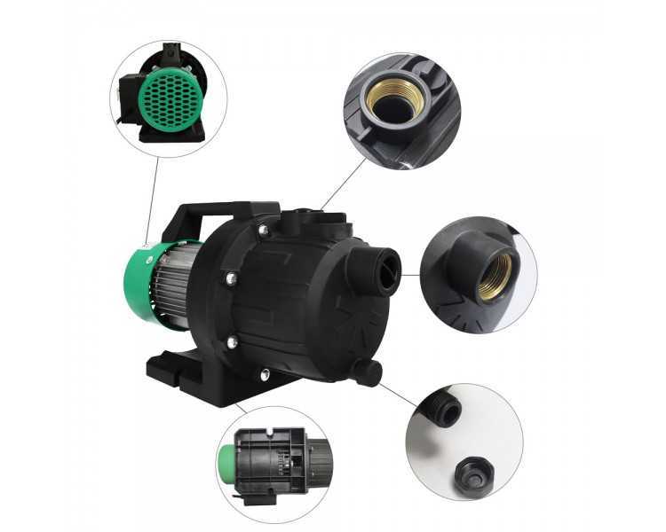 Bomba Aguas Limpias Superficie 800 W. 3.200 lts/hora, Profundidad 8 Mts, Elevación 40 mts. Presion Max: 4,0 Bares