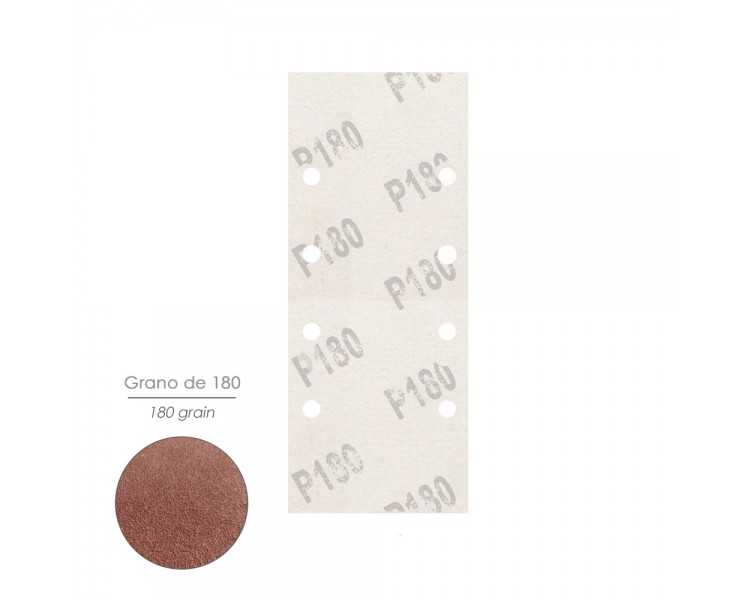 Lija Recambio Con Velcro 93x228 mm. con Agujeros Grano  180 (10 Piezas)