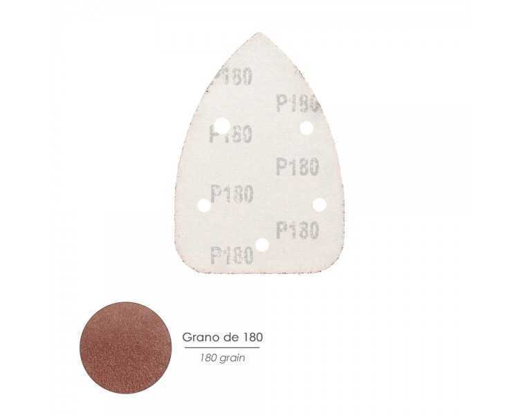 Lija Recambio Velcro Delta 140x100 mm. Con Agujero Grano 240. (10 Piezas)