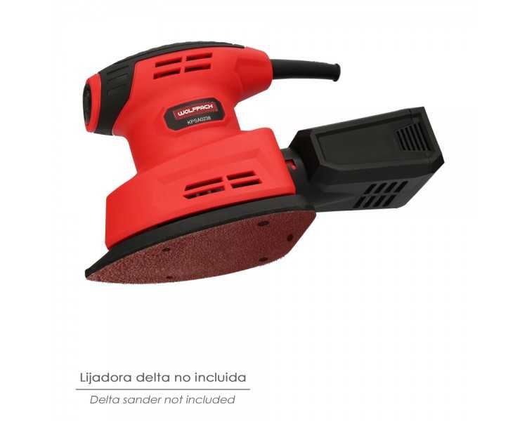 Lija Recambio Velcro Delta 140x100 mm. Con Agujero Grano 240. (10 Piezas)