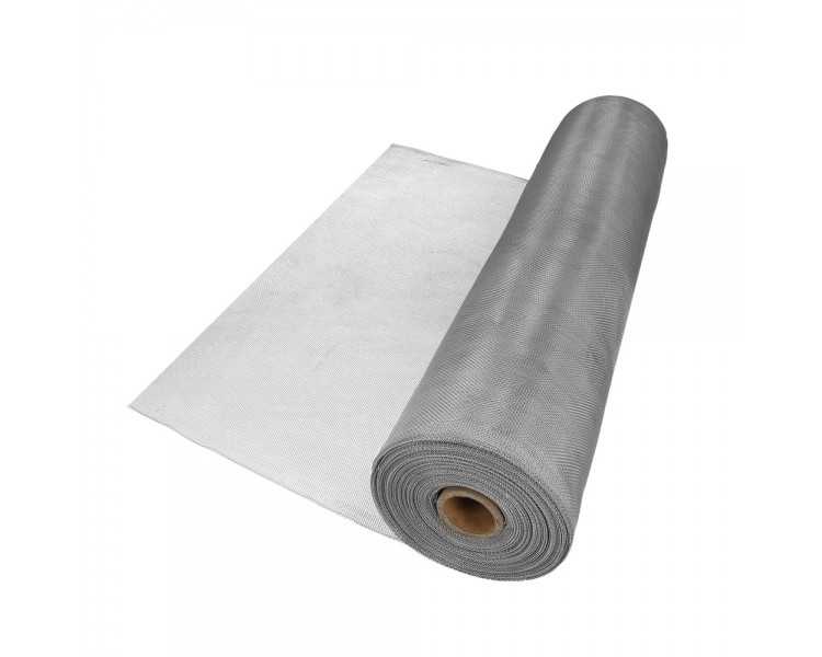 Tela Mosquitera Aluminio 18x14 Ancho 60 cm. Rollo 30 Metros. Malla Mosquitera Aluminio Anti Mosquitos, Antimoscas,