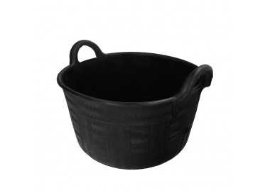 Espuerta Goma Carbonera 30 Litros Con Asas Base y Laterales Reforzado. Espesor 1 cm. Espuerta Obra, Cubo Goma Obra