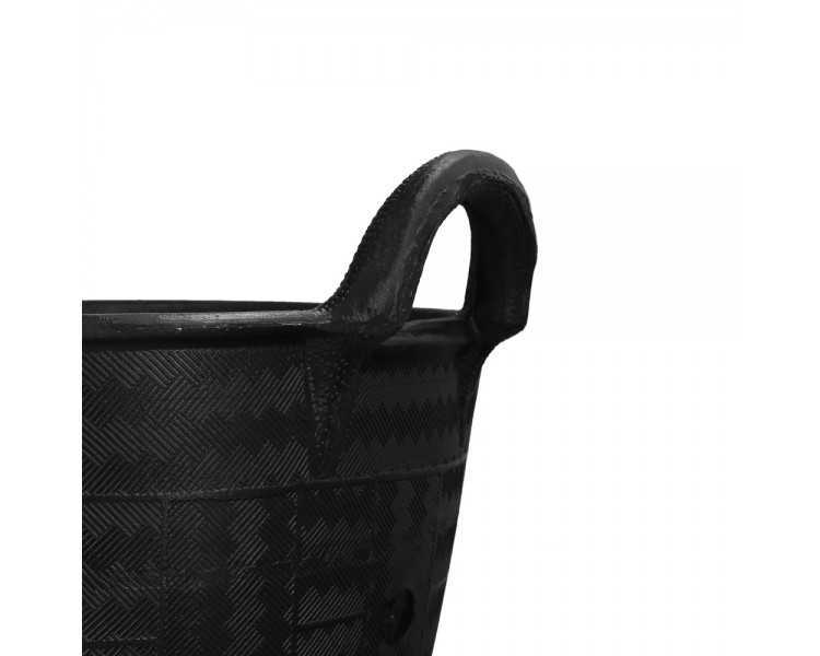 Espuerta Goma Carbonera 30 Litros Con Asas Base y Laterales Reforzado. Espesor 1 cm. Espuerta Obra, Cubo Goma Obra