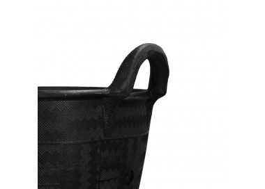 Espuerta Goma Carbonera 30 Litros Con Asas Base y Laterales Reforzado. Espesor 1 cm. Espuerta Obra, Cubo Goma Obra