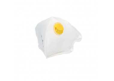 Mascarilla Respiratoria FFP2 Con Valvula. Plegable (20 Unidades) Envasadas Individualmente