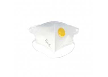 Mascarilla Respiratoria FFP2 Con Valvula. Plegable (20 Unidades) Envasadas Individualmente