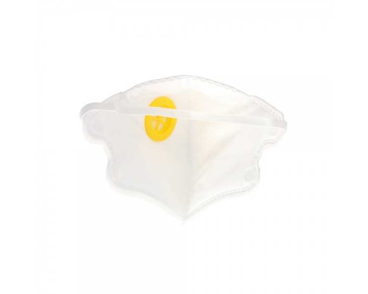 Mascarilla Respiratoria FFP2 Con Valvula. Plegable (20 Unidades) Envasadas Individualmente
