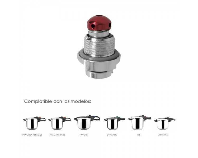 Valvula De Seguridad Compatible Con Olla A Presión Súper Rápida Magefesa Nova, Nova Pro, Prisma y Astra, Recambio oficial