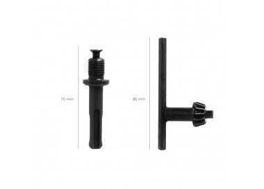 Adaptador Martillo SDS Plus A Portabrocas Ø 13 mm.mm. porta Brocas Con Llave, Adaptador Sds, Sds A Brocas