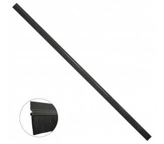 Burlete Para Puertas De Garaje Aluminio Negro Con Cepillo 2,5 m. Cepillo De Puerta, Burlete Garaje, Burlete Cepillo Cochera