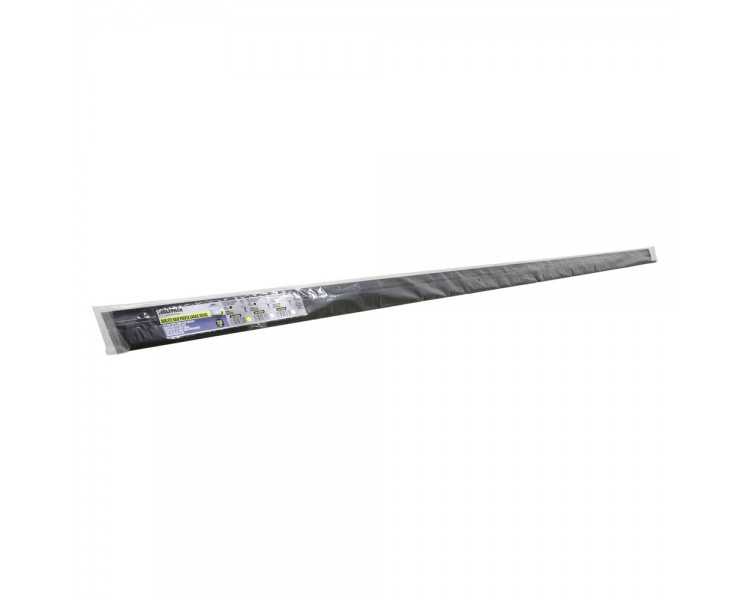 Burlete Para Puertas De Garaje Aluminio Negro Con Cepillo 2,5 m. Cepillo De Puerta, Burlete Garaje, Burlete Cepillo Cochera