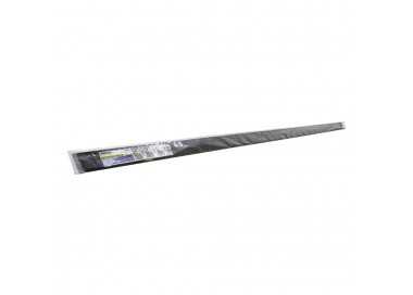 Burlete Para Puertas De Garaje Aluminio Negro Con Cepillo 2,5 m. Cepillo De Puerta, Burlete Garaje, Burlete Cepillo Cochera