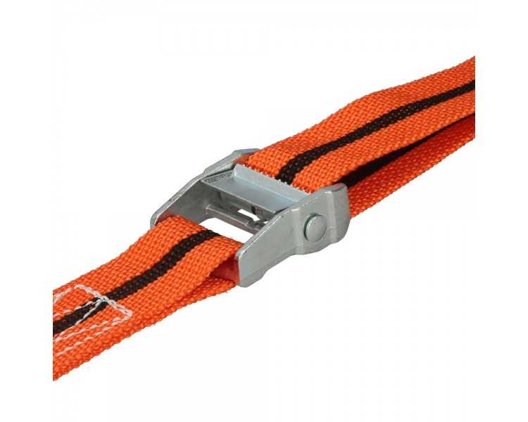 Cinta De Amarre Con Trinquete 5 metros x 38 mm. Trinquete Metalico Automatico, Cincha, Eslinga Mercancia, Correa Sujeción