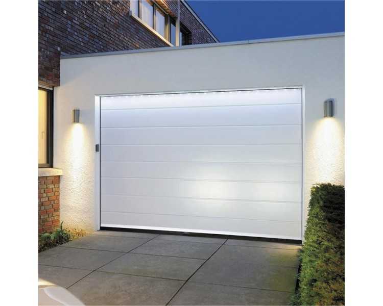 Burlete Para Puertas De Garaje Aluminio Blanco Con Goma 2,5 m. Perfil Bajo Cochera Cepillo De Puerta, Burlete Garaje