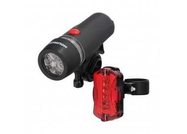 Kit Luces Led Delantera y Trasera Para Bicicleta / Patinete. Funcionamiento a Pilas.