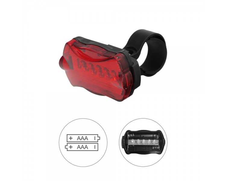 Kit Luces Led Delantera y Trasera Para Bicicleta / Patinete. Funcionamiento a Pilas.