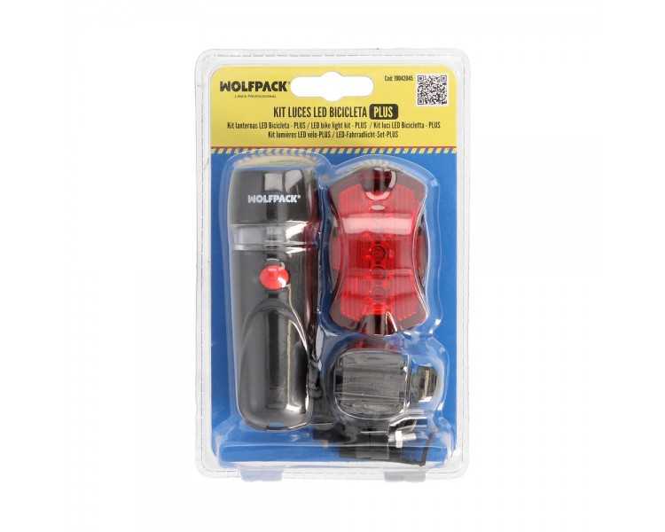 Kit Luces Led Delantera y Trasera Para Bicicleta / Patinete. Funcionamiento a Pilas.