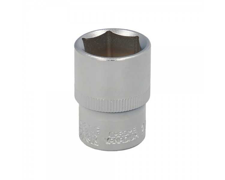 Llave Vaso 1/2" Hexagonal 21 mm. Perfil de 6 caras. Acero Cromo Vanadio, Aristas Redondas