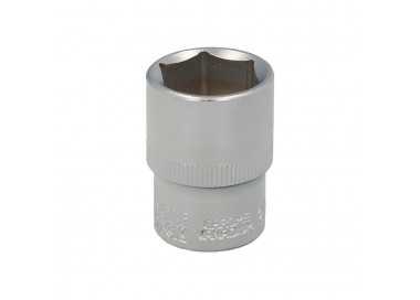 Llave Vaso 1/2" Hexagonal 21 mm. Perfil de 6 caras. Acero Cromo Vanadio, Aristas Redondas