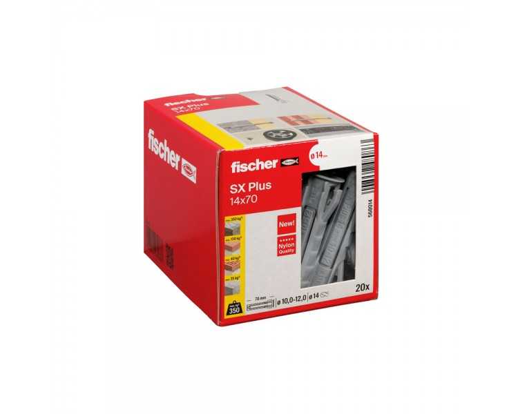Taco Fischer Sx Plus Ø 14 x 70 mm. (Caja De 20 Piezas)