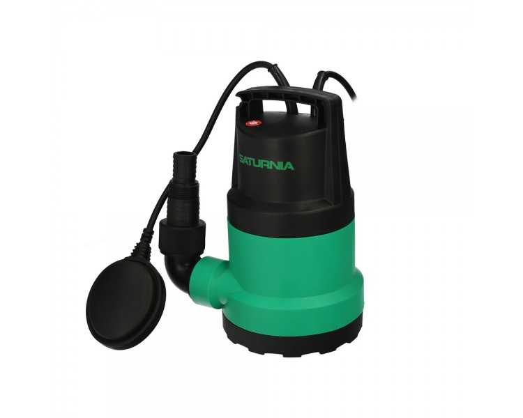 Bomba Aguas Limpias Sumergible 450W. 8.000 lts/hora, Profundidad 5 Mts, Elevación 5,5 mts.
