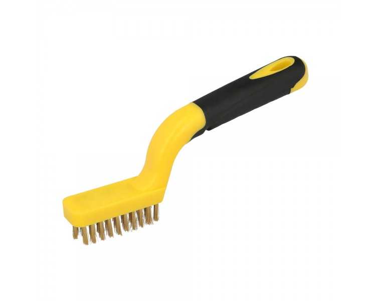 Cepillo Manual Acero Latonado Bujias | Cepillo De Puas | Cepillo Para Metales | Cepillo Abrasivo