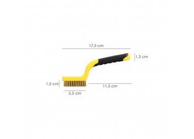 Cepillo Manual Acero Latonado Bujias | Cepillo De Puas | Cepillo Para Metales | Cepillo Abrasivo