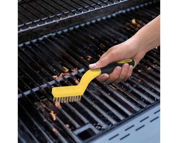 Cepillo Manual Acero Latonado Bujias | Cepillo De Puas | Cepillo Para Metales | Cepillo Abrasivo