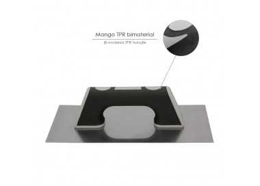 Llana Profesional Acero Mango Polipropileno Acabado Liso 300x150 mm.