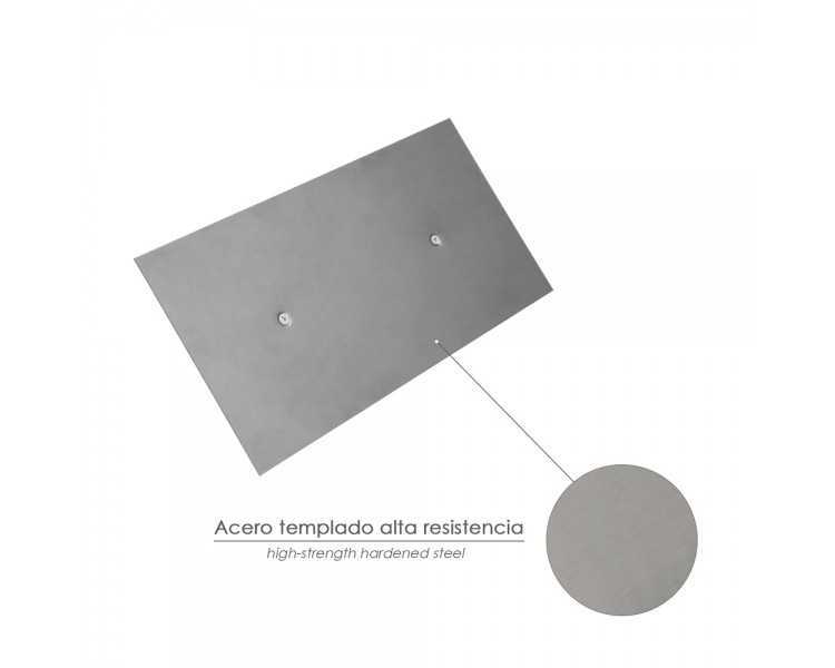 Llana Profesional Acero Mango Polipropileno Acabado Liso 300x150 mm.