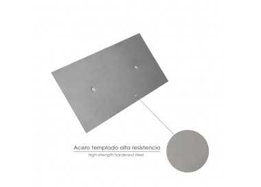Llana Profesional Acero Mango Polipropileno Acabado Liso 300x150 mm.