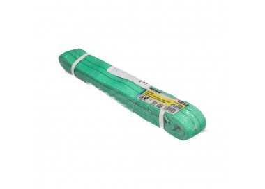 Eslinga Plana Doble Banda 2.000 Kg. Factor Seguridad 7:1, Longitud: 3 Metros Ancho 6 cm. 100% Poliester. Color Verde