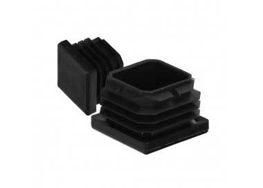 Contera Interior Plastico Cuadrada 35x35 mm. Color Negro. Bolsa 200 Unidades. Contera Mesa, Silla, Muebles, Estanteria