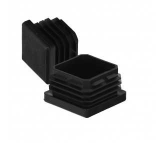 Contera Interior Plastico Cuadrada 40x40 mm. Color Negro. Bolsa 100 Unidades. Contera Mesa, Silla, Muebles, Estanteria