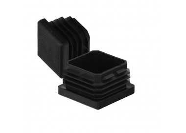 Contera Interior Plastico Cuadrada 40x40 mm. Color Negro. Bolsa 100 Unidades. Contera Mesa, Silla, Muebles, Estanteria